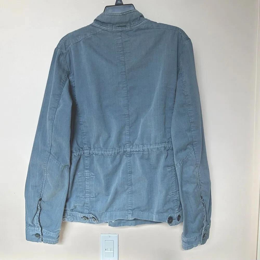 G-star Raw Shoreline Jacket Women’s Lg Utility Cinch Waist Blue Streetwear Cabin